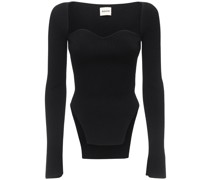 OBERTEIL AUS STRETCH-STRICKRIPP 'MADDY'