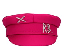 KAPPE AUS SATIN 'BAKER BOY'