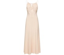 GERAFFTES KLEID AUS VISKOSE