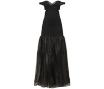 Verziertes Maxikleid mit Ausschnitt „Emmaline“