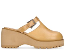 80mm hohe Mules aus Leder „Betty“