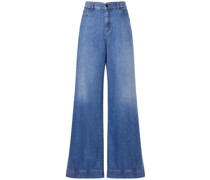 Jeans aus Baumwolldenim mit weitem Bein „Vega“
