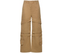 Weite Cargohose aus Baumwolle