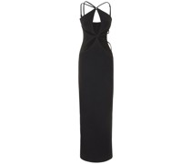 Langes Kleid aus Stretch-Ripp „Asterisk“
