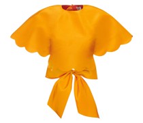 Crop-Top aus Seidentaft