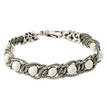 Armband mit Ton-in-Ton-Kunstperlen