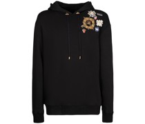 HOODIE AUS BAUMWOLLJERSEY MIT STICKEREI