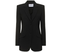 Krepp-Blazer mit abgerundeter Naht