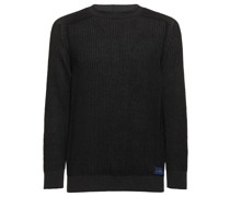 STRICKPULLOVER AUS LEINEN UND BAUMWOLLE