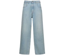 Jeans aus Baumwolldenim mit geradem Schnitt