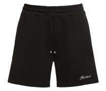 SHORTS AUS BAUMWOLLJERSEY MIT LOGODRUCK