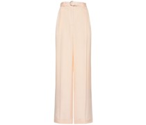 Hose aus Stretch-Seide