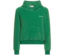 Polar Fleece-Hoodie mit Serif-Logo