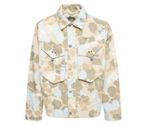Jacke aus Baumwolle mit Camouflage-Print