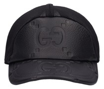 Baseballkappe aus Leder und Jumbo GG-Mesh