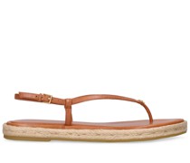 20mm Simple espadrille thong sandals