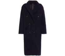 WENDBARER MANTEL AUS LEDER UND SHEARLING