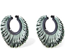 Revolve leather earrings