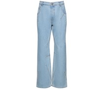 Jeans aus beschichteter Baumwolle „Tripot“