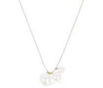 14kt Gold-Halskette mit Perlen „Stella“