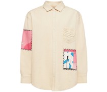 Baptiste cotton shirt w/patches