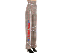 HOSE AUS WOLLMISCHUNG MIT DRUCK
