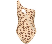 One shoulder o ring onepiece swimsuit