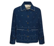 Blouson-Jacke aus Baumwolle „Kantha“