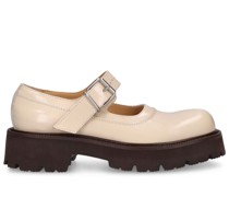 30mm hohe Mary Jane-Loafers aus Leder „Side Court“