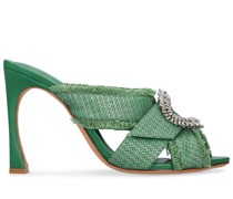 100mm synthetische Raffia-Sandaletten „Madelina“