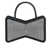 Tasche aus Satin mit Kristallen