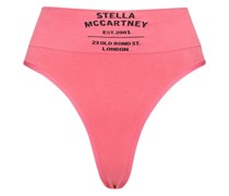 Nahtloser Baumwolljersey-Tanga mit hohem Bund