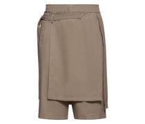 Wickel-Shorts aus leichter Technostoffmischung