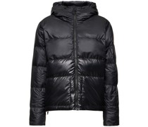Ripstop hooded down jacket