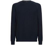 Nahtlos gestrickter Pullover in 3D-Optik