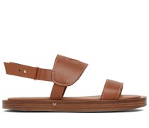 10mm Diana leather flat sandals