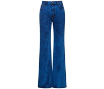 Weite Jeans aus Chambraydenim mit hohem Bund „Ray“