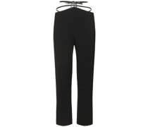 Kürzere Hose mit Leder