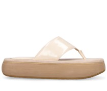 40mm hohe Sandalen aus Leder