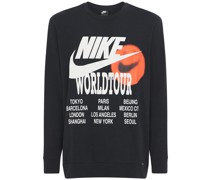 T-SHIRT MIT DRUCK 'WORLD TOUR'