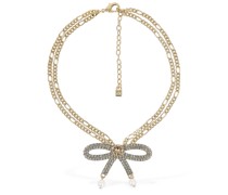 Halsband mit Kristallen „Bow“