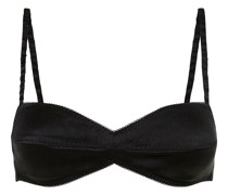 Stretch soft silk blend bralette
