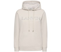 Hoodie aus Baumwolljersey mit Logodruck