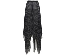ROCK AUS GEORGETTE MIT PUNKMUSTER