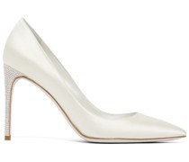 100mm hohe Pumps aus Satin
