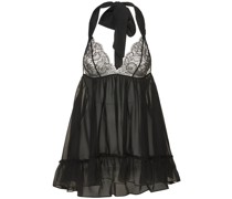 Cadeau lace & mesh babydoll dress