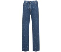 JEANS AUS VERZIERTEM BAUMWOLLDENIM