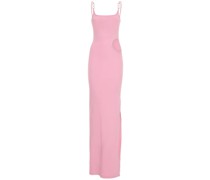 LANGES KLEID AUS STRETCH-VISKOSE
