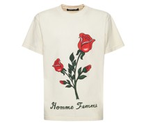 T-SHIRT AUS BAUMWOLLJERSEY MIT DRUCK