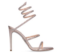 LVR Exclusive satin & crystal sandals